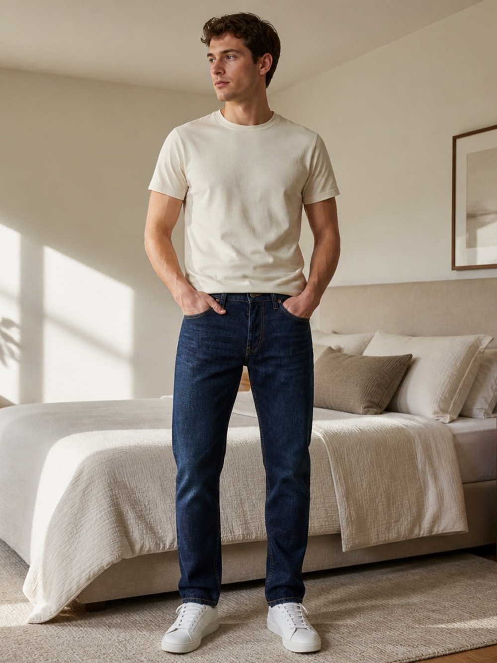 Levi's Men's Classic 511 Dark Wash Slim Fit Straight Jeans